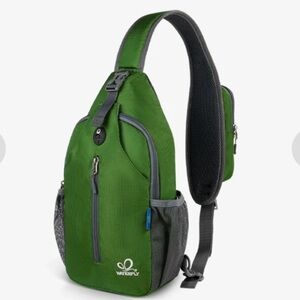 Waterfly Urban Elite 2.0 UltraLight Crossbody Bag Sling in green.